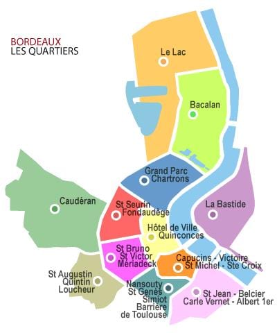 mapa Bordeleko arrondissement