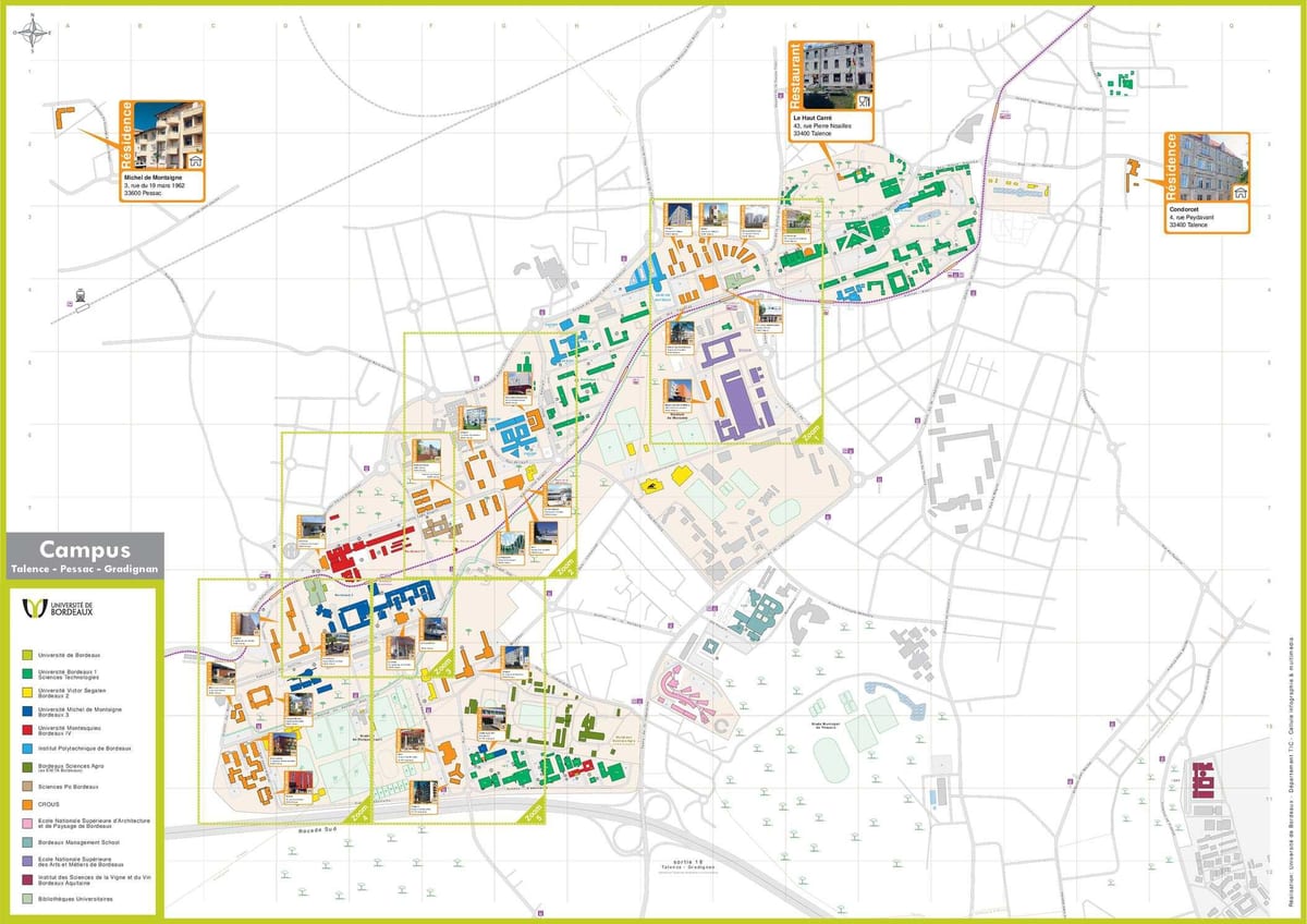 mapa Bordeleko eskola