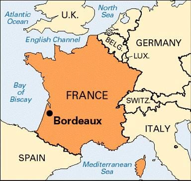 Bordeleko mapa