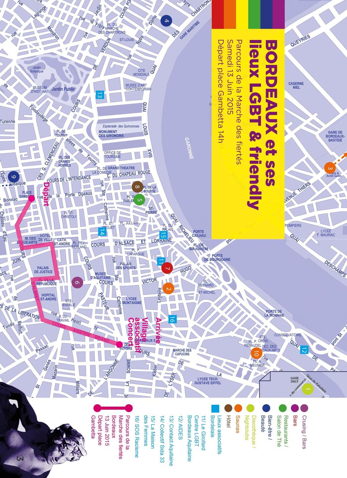 mapa Bordeleko gay mapa