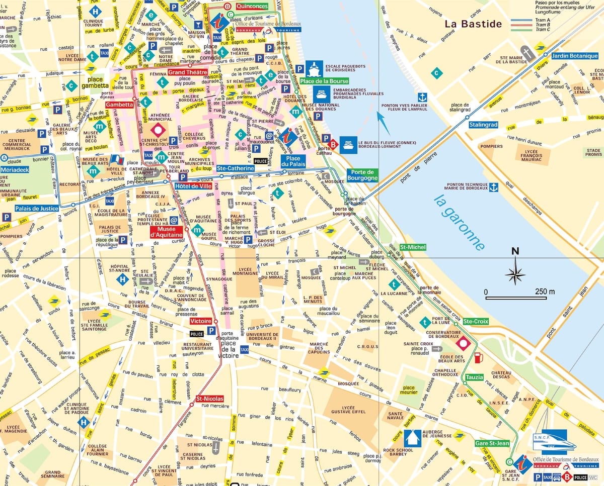 kale-mapa, Bordeleko (frantzia