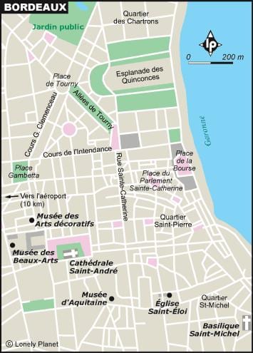 mapa Bordeleko lorategia