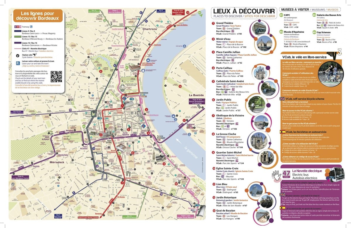 Bordele turismo mapa pdf